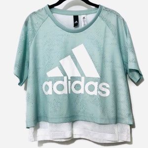 ADIDAS | ID Mesh Crop Workout Top
